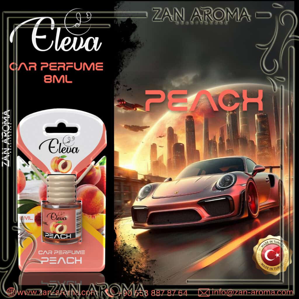 ZAN AROMA Manufacturer ELEVA Parfum de voiture Pêche 8 ml