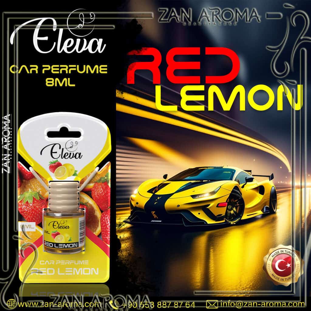 ELEVA Parfum de voiture Citron et fraise 8 ml