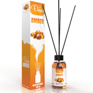 ELEVA Amber reed diffuser, 110 ml product packaging