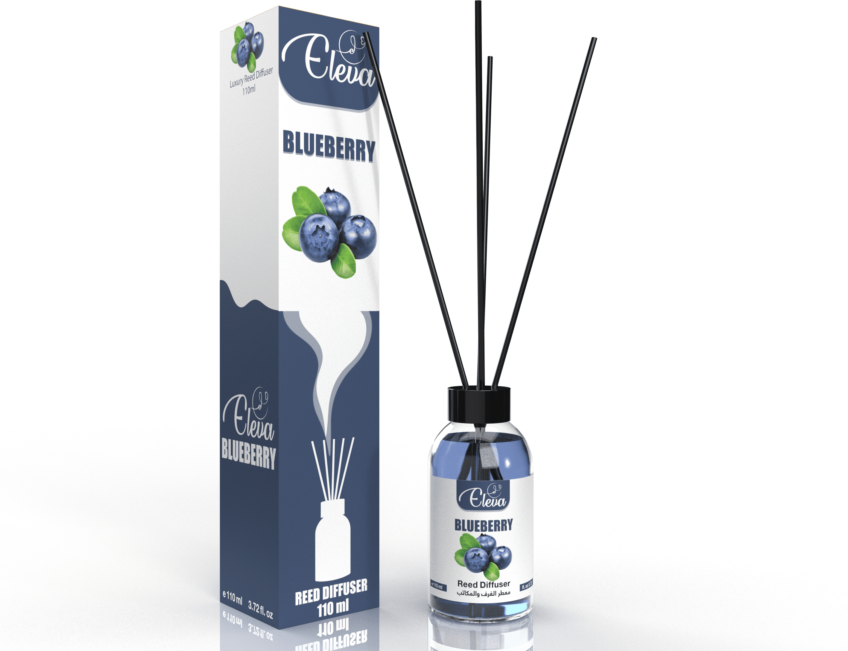 ELEVA – Diffuseur à bâtonnets Myrtille – 110 ml