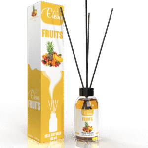 ELEVA Fruits reed diffuser, 110 ml product packaging