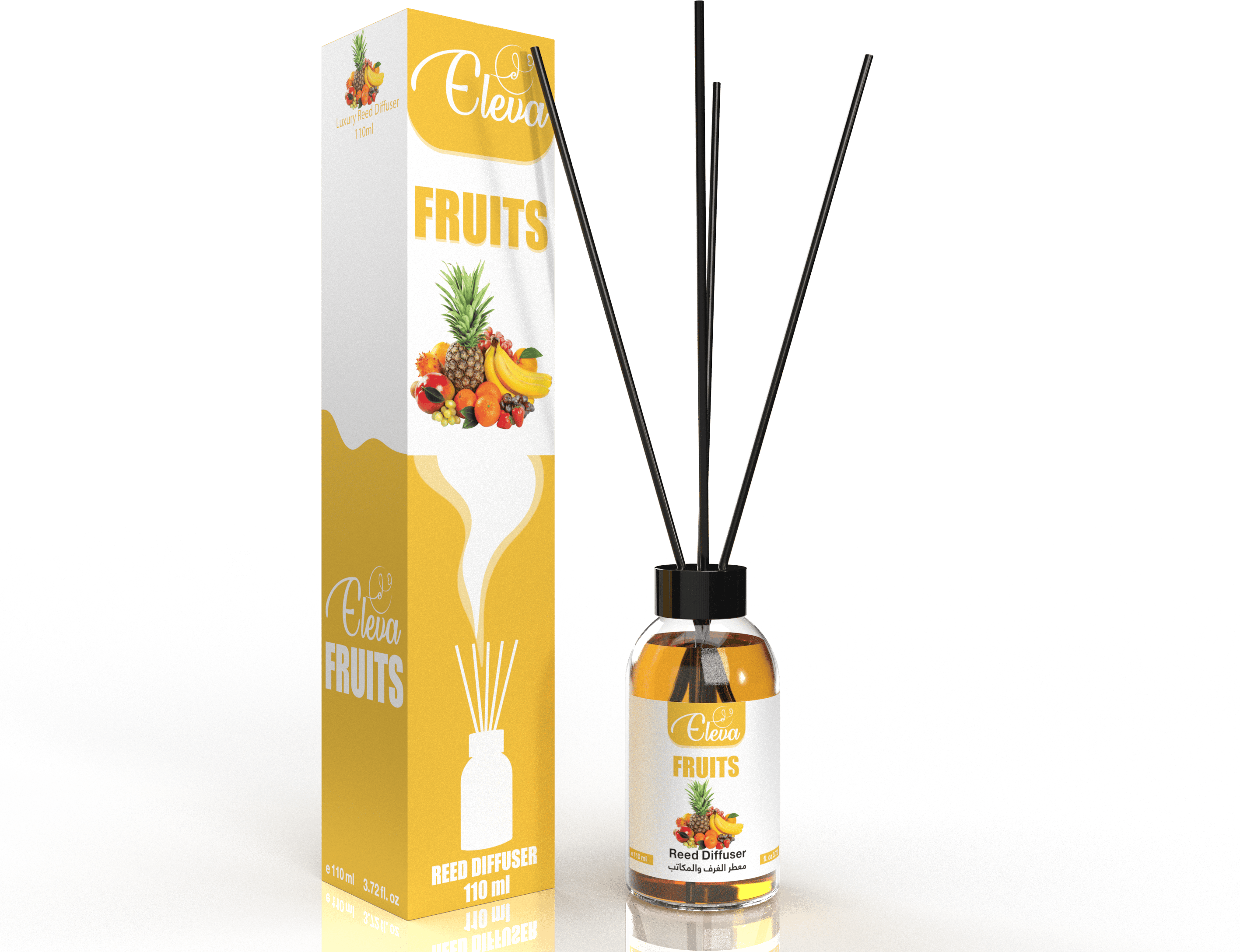 ELEVA – Diffuseur à bâtonnets Fruits – 110 ml