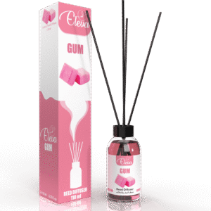 ELEVA Gum reed diffuser, 110 ml product packaging