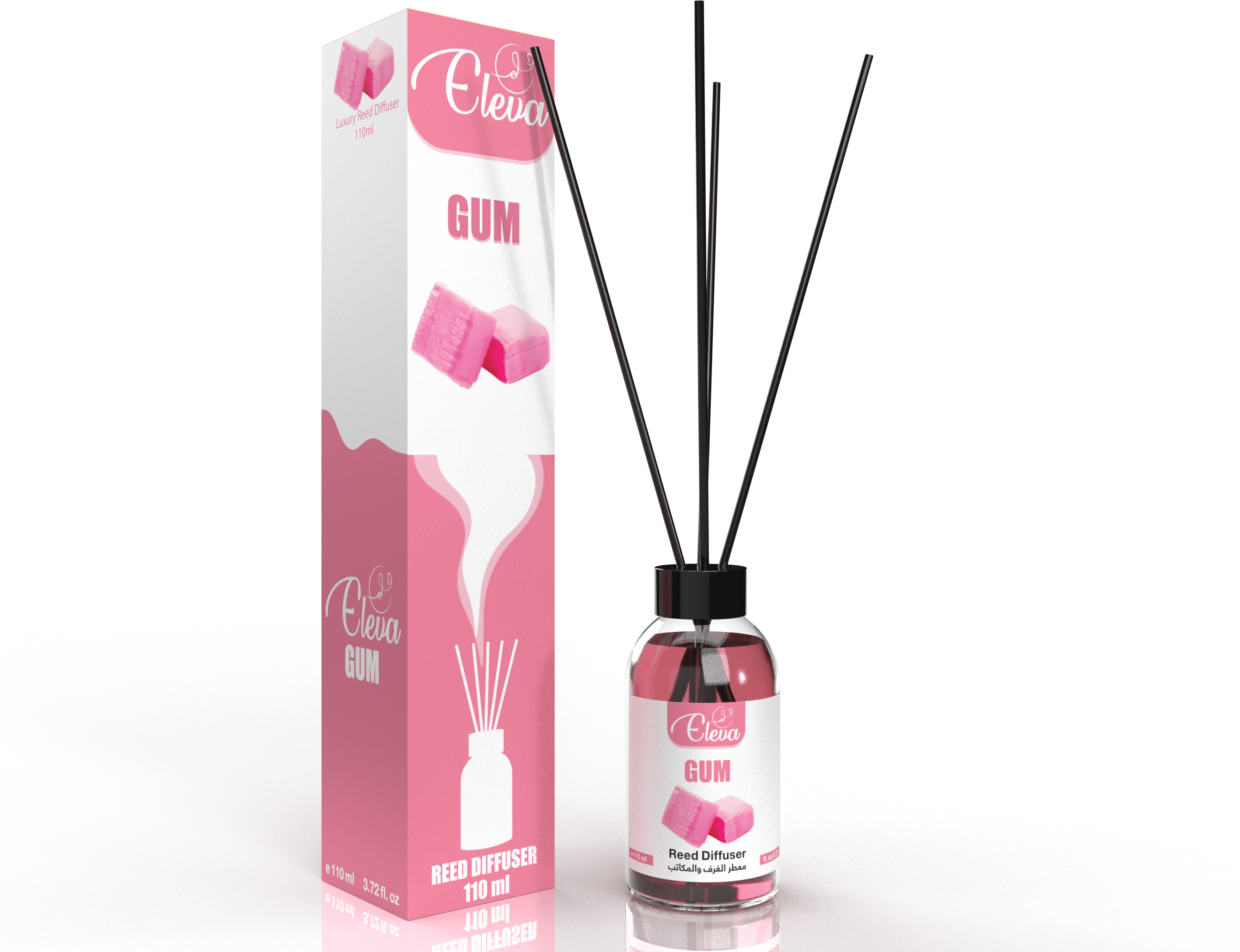 ELEVA – Diffuseur à bâtonnets Chewing-gum – 110 ml