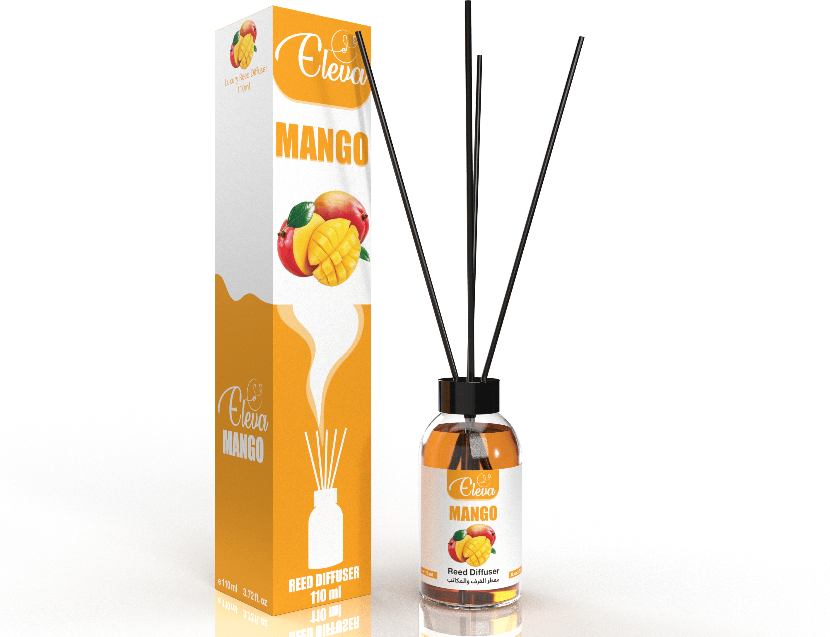 ELEVA – Diffuseur à bâtonnets Mangue – 110 ml