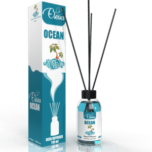 ELEVA Ocean reed diffuser, 110 ml product packaging