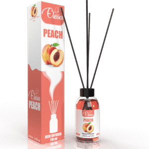 ELEVA Peach reed diffuser, 110 ml product packaging