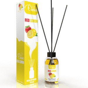 ELEVA Red Lemon reed diffuser, 110 ml product packaging