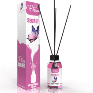 ELEVA Secret reed diffuser, 110 ml product packaging