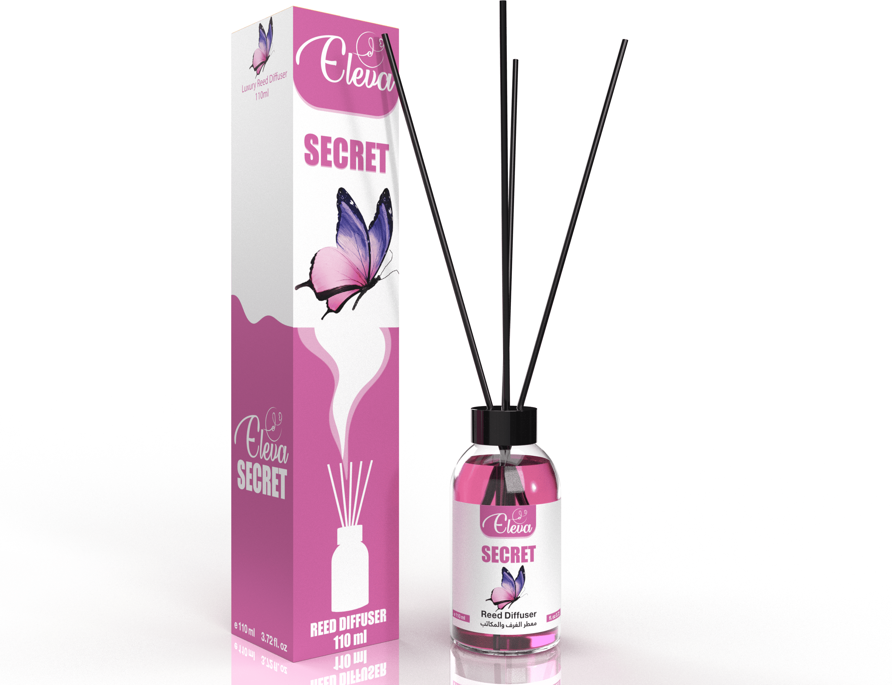 ELEVA – Diffuseur à bâtonnets Secret – 110 ml