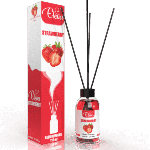 ELEVA Strawberry reed diffuser, 110 ml product packaging