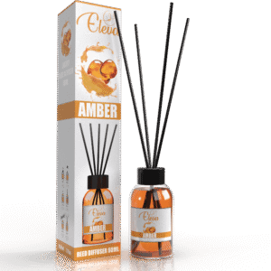 ELEVA Amber reed diffuser, 60 ml product packaging