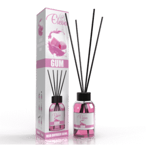 ELEVA Gum reed diffuser, 60 ml product packaging
