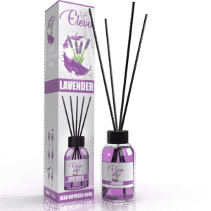ELEVA Lavender reed diffuser, 60 ml product packaging