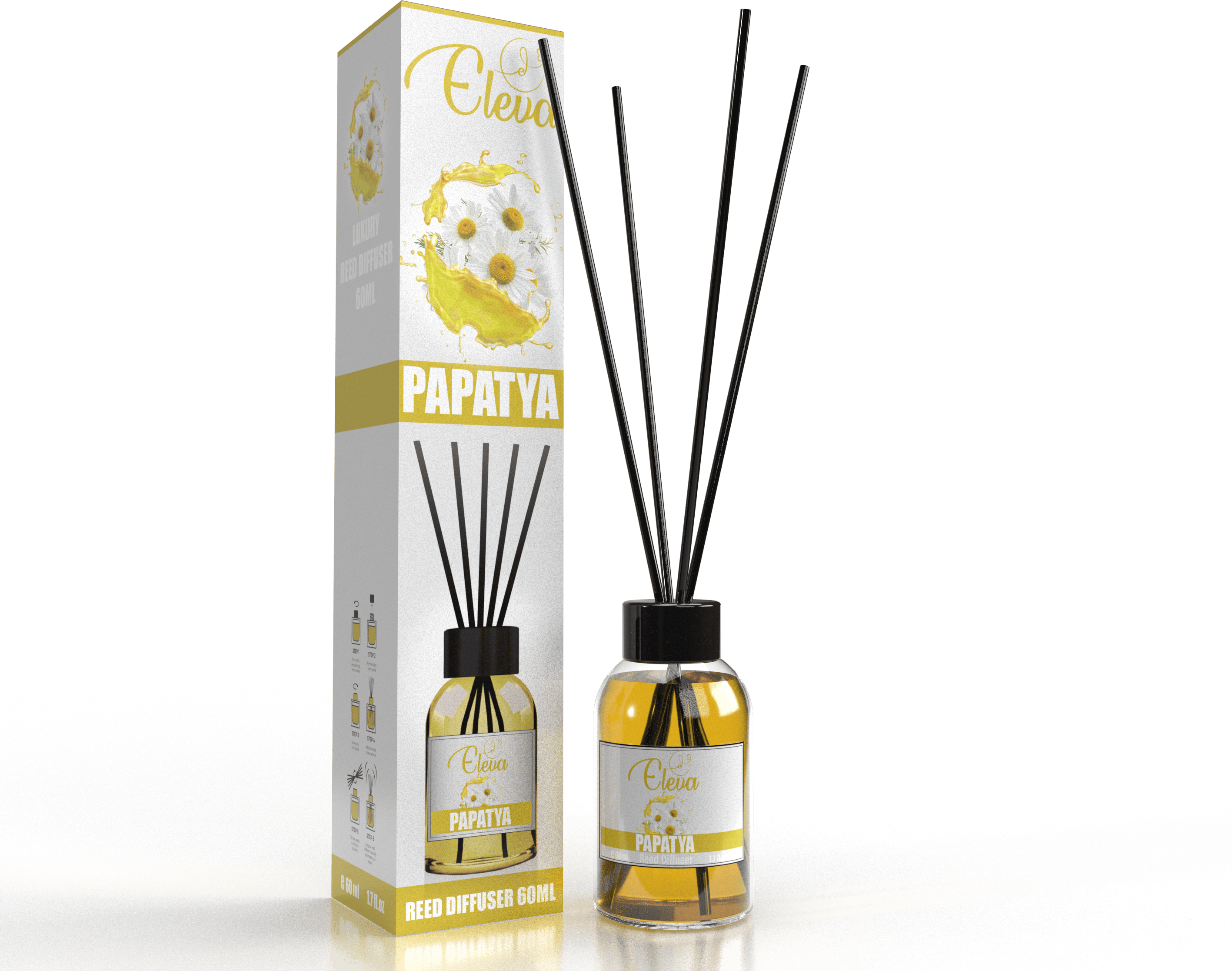 ELEVA – Diffuseur à bâtonnets Camomille – 60 ml