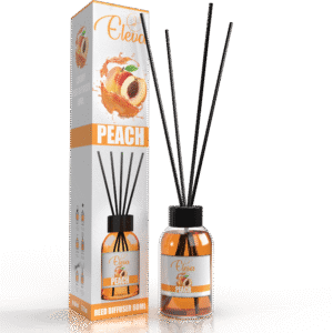 ELEVA Peach reed diffuser, 60 ml product packaging