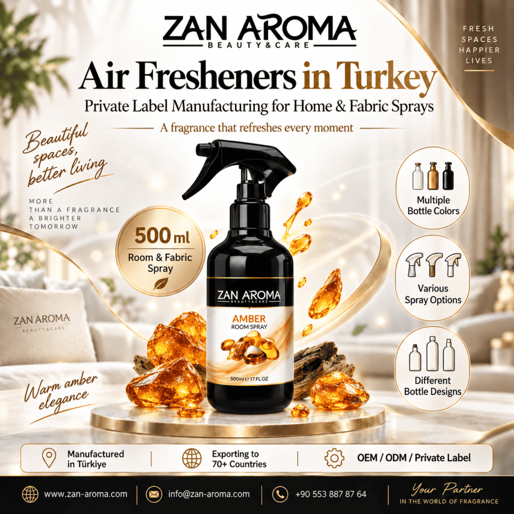 Amber Air Fresheners 500 ml: Warm Scent for Private Label
