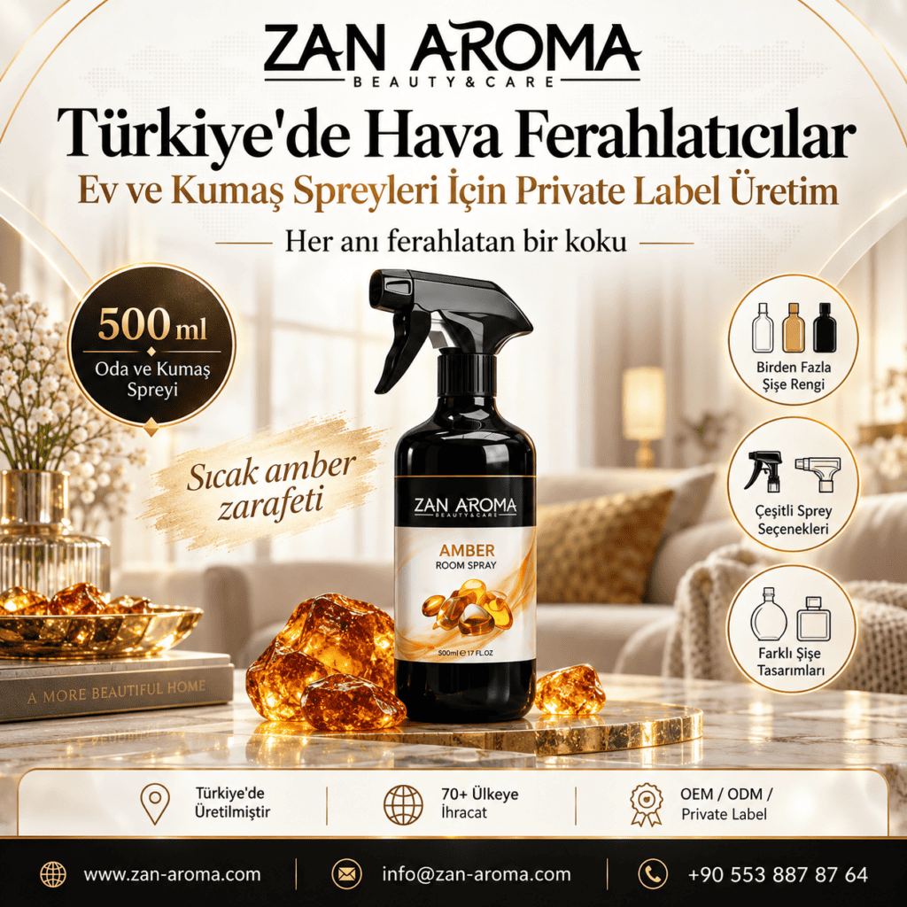 500 ml Amber Oda Spreyleri: Özel Marka Koleksiyonu