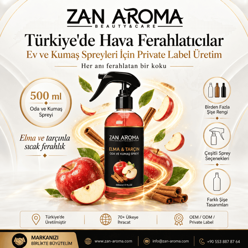 Türkiye'de Oda Spreyleri: Elma ve Tarçın 500 ml
