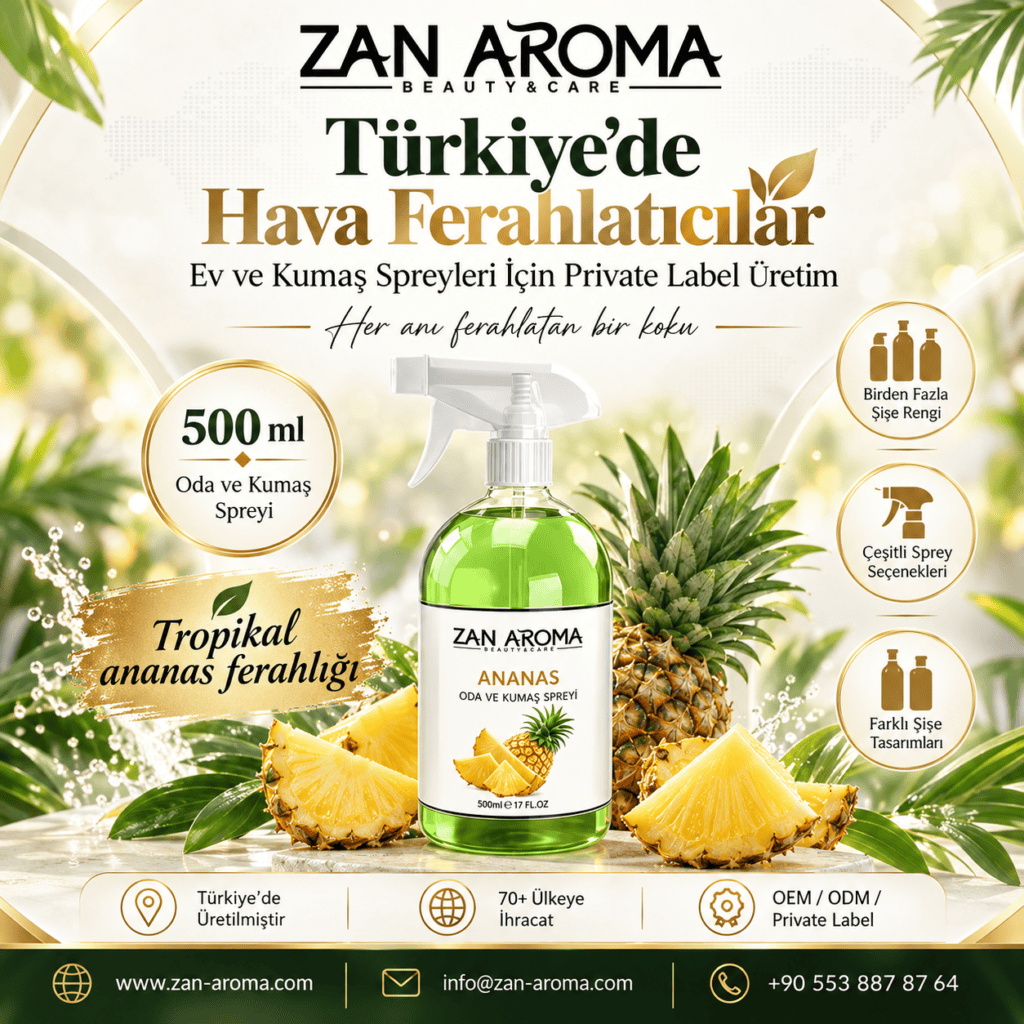 Türkiye'de Oda Spreyi: Ananas 500 ml Özel Marka