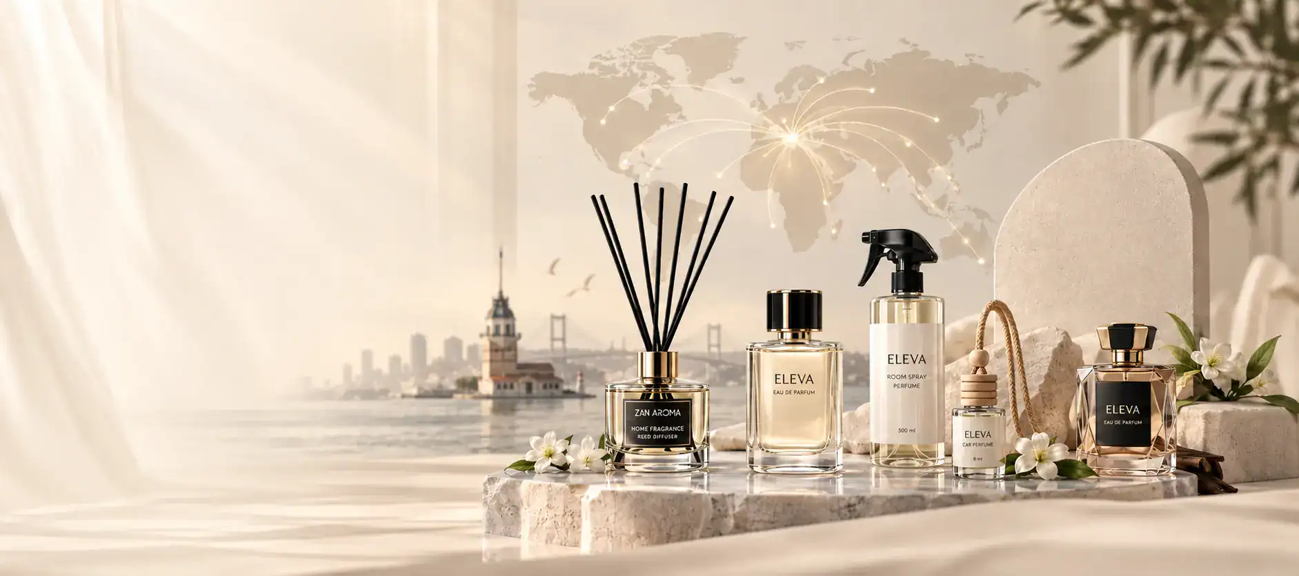 ZAN AROMA perfumes, home and car fragrances for private label manufacturing in Türkiye