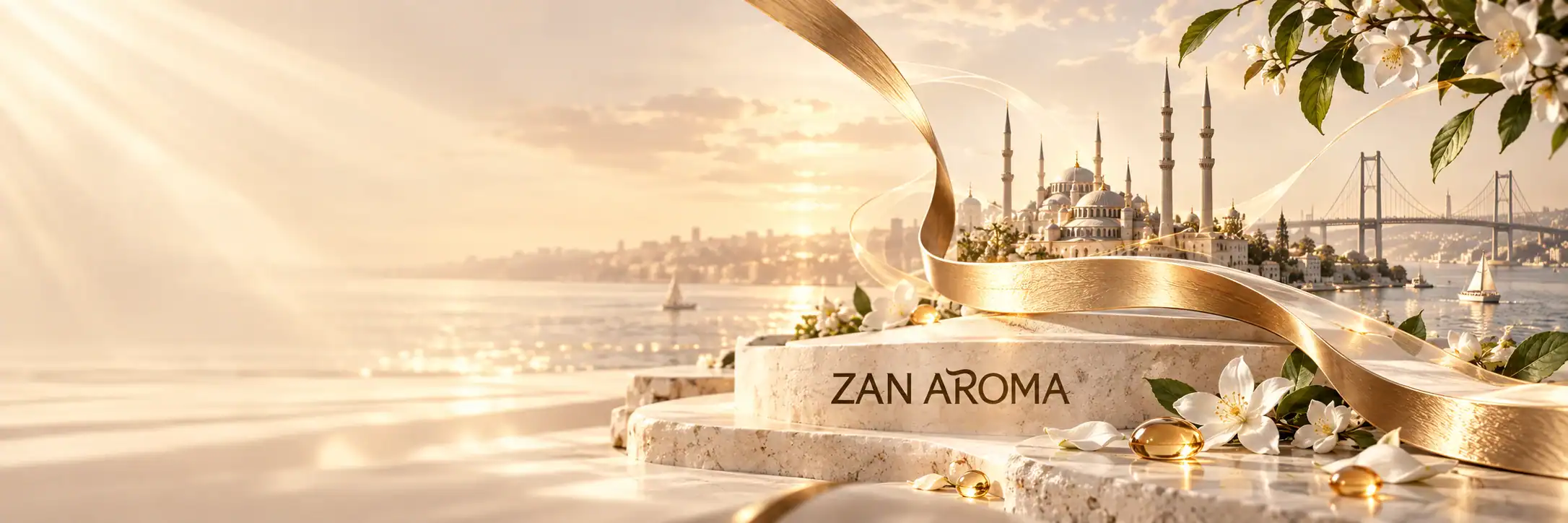 ZAN AROMA Manufacturer Illustration conceptuelle de l’histoire de ZAN AROMA inspirée d’Istanbul