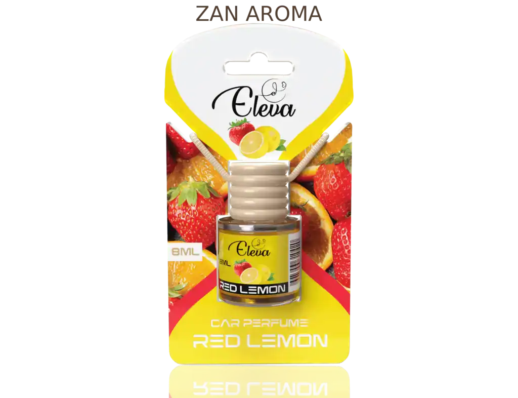 ELEVA Red Lemon car air freshener, 8 ml product packaging